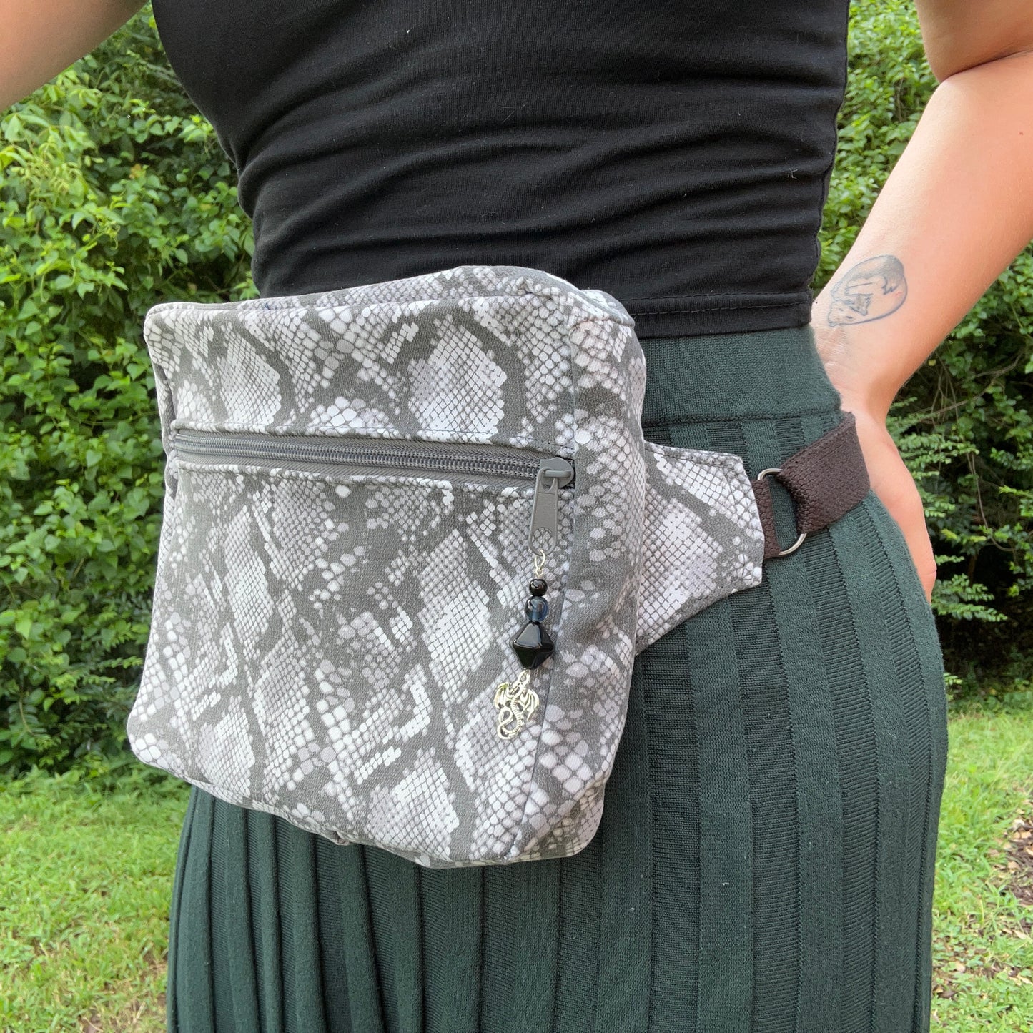 Snake Skin Pattern- Back Pocket Adjustable Bag