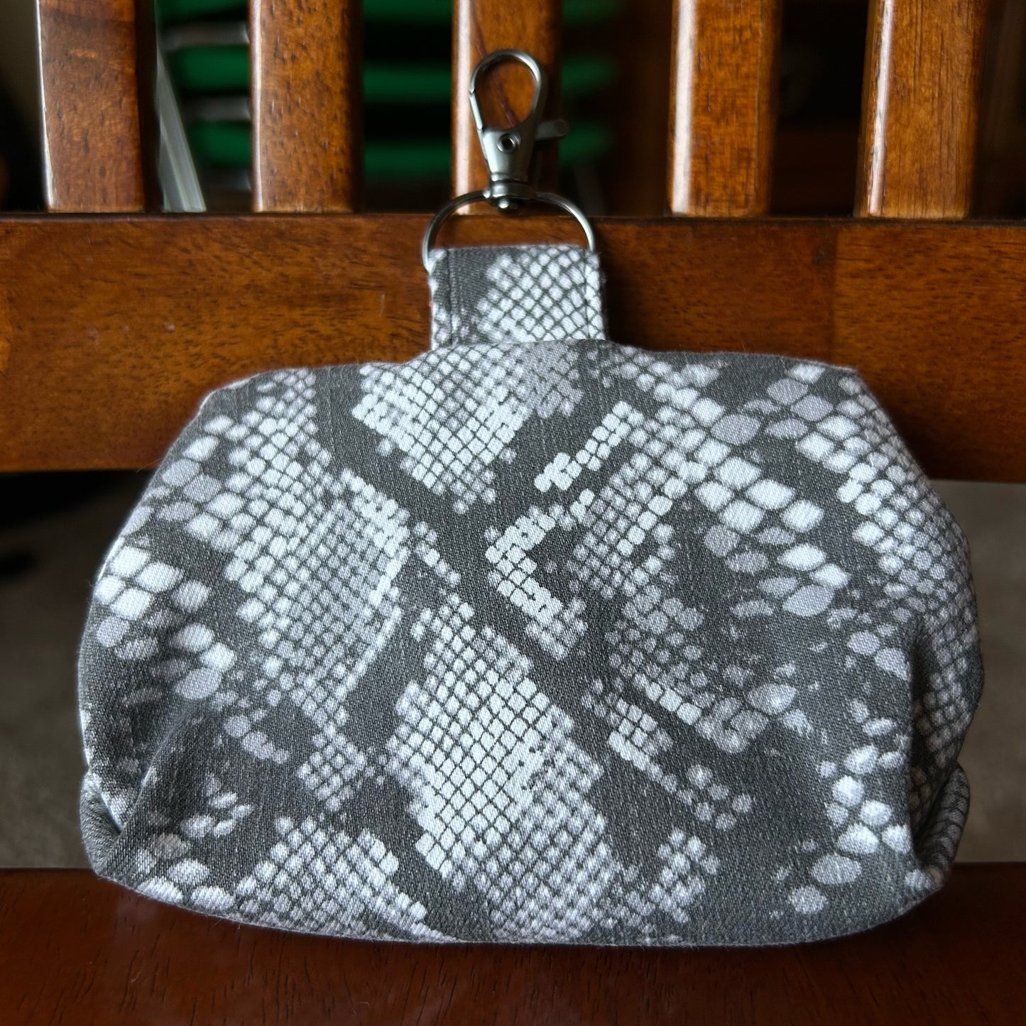 Snake Skin Pattern - Clip-On Mini Pouch