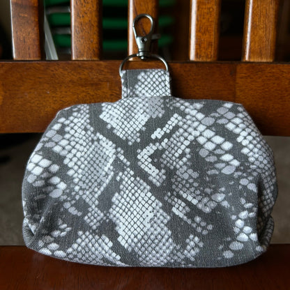 Snake Skin Pattern - Clip-On Mini Pouch