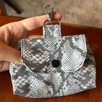 Snake Skin Pattern - Clip-On Mini Pouch