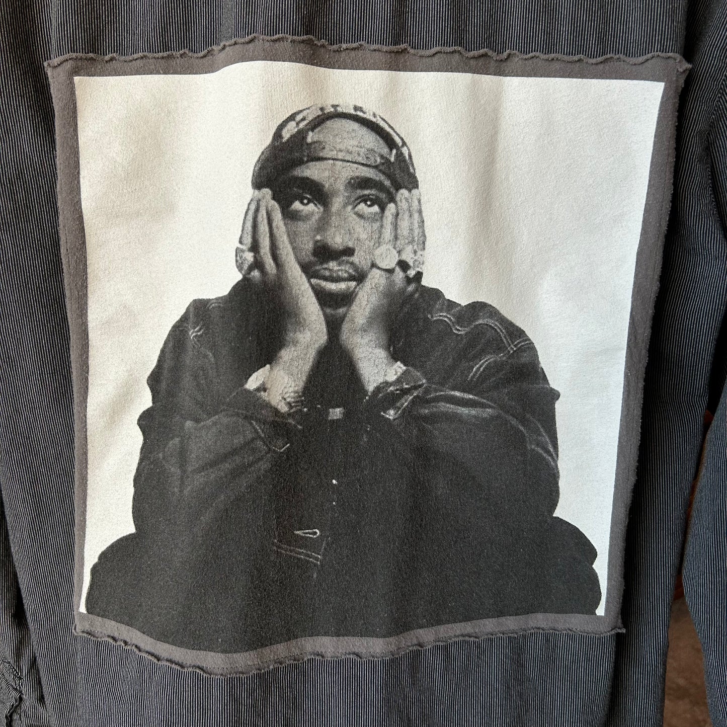 Upcycled Tupac Flannel