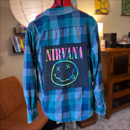 Upcycled Nirvana Flannel