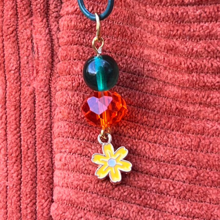 Sunflower Embroidered Corduroy - Adjustable Bag