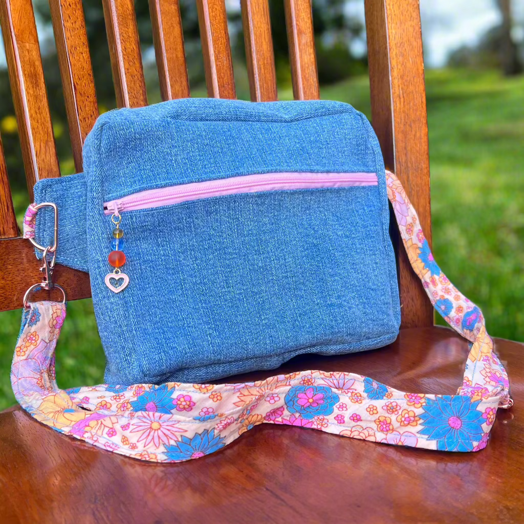 Blue Denim - Back Pocket Adjustable Bag