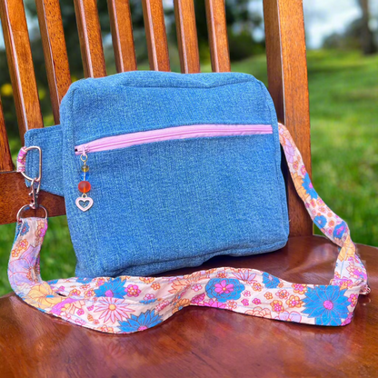 Blue Denim - Back Pocket Adjustable Bag