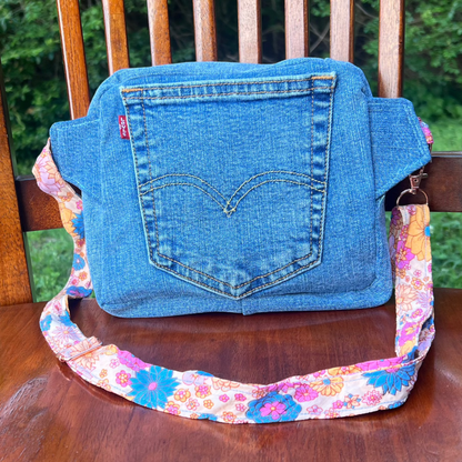 Blue Denim - Back Pocket Adjustable Bag