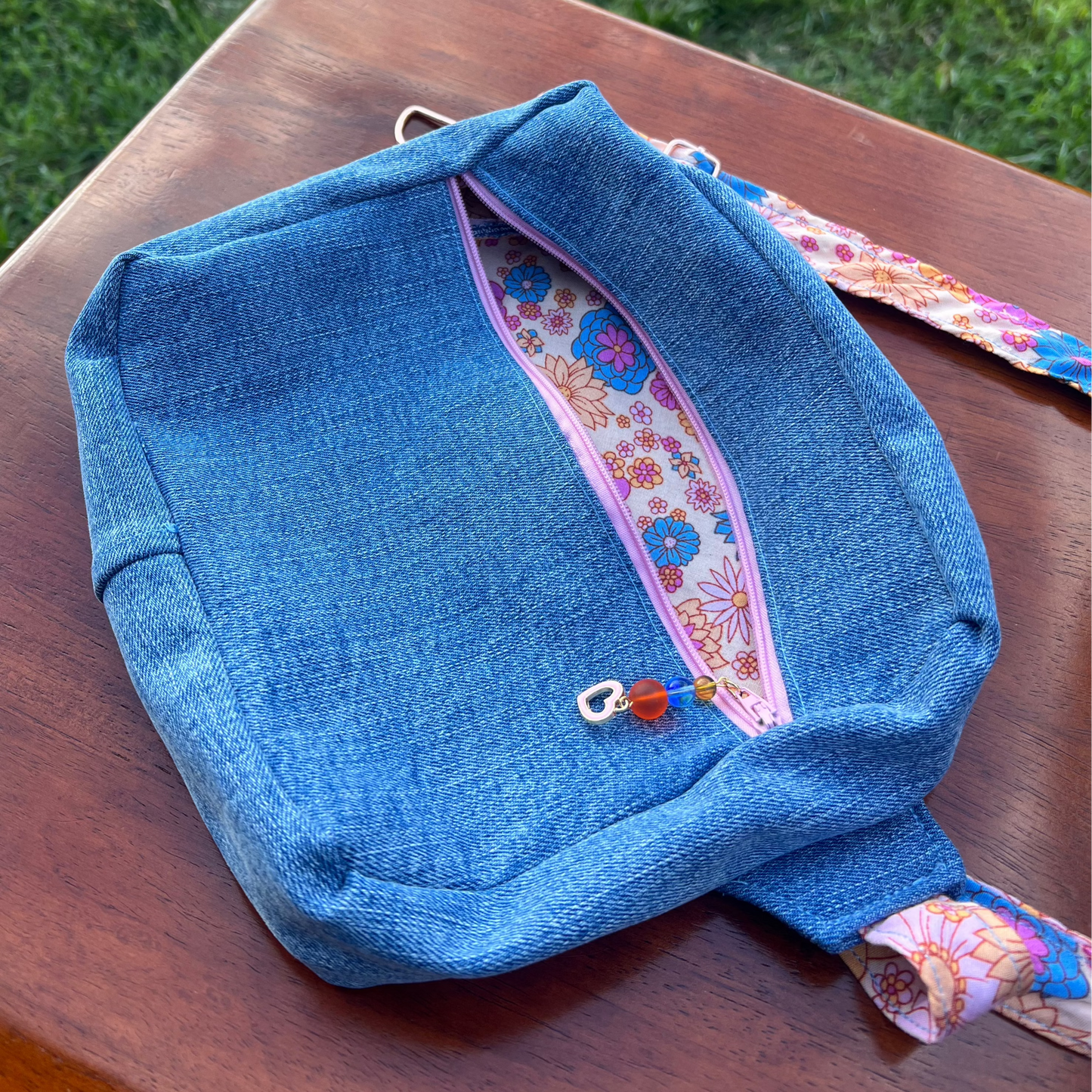 Blue Denim - Back Pocket Adjustable Bag