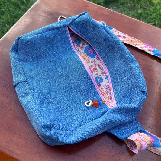 Blue Denim - Back Pocket Adjustable Bag