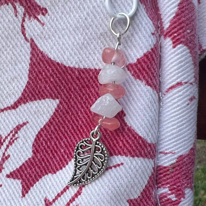 Pink/White Denim - Back Pocket Adjustable Bag