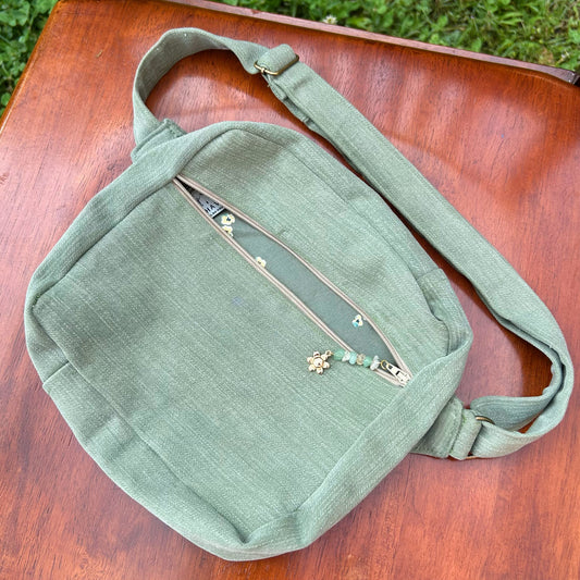 Green Denim - Back Pocket Adjustable Bag