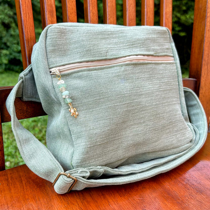 Green Denim - Back Pocket Adjustable Bag
