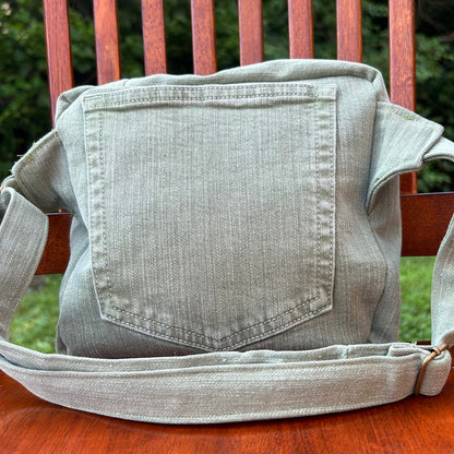 Green Denim - Back Pocket Adjustable Bag
