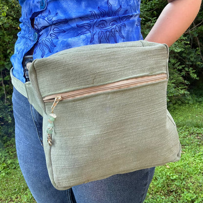 Green Denim - Back Pocket Adjustable Bag
