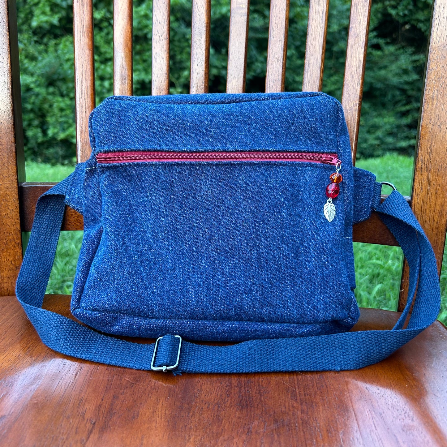 Dark Blue Denim - Back Pocket Adjustable Bag
