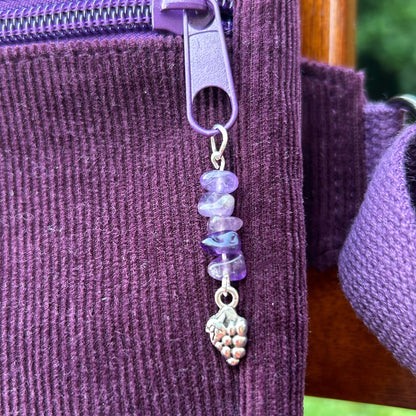 Purple Corduroy - Back Pocket Adjustable Bag