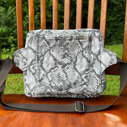 Snake Skin Pattern- Back Pocket Adjustable Bag