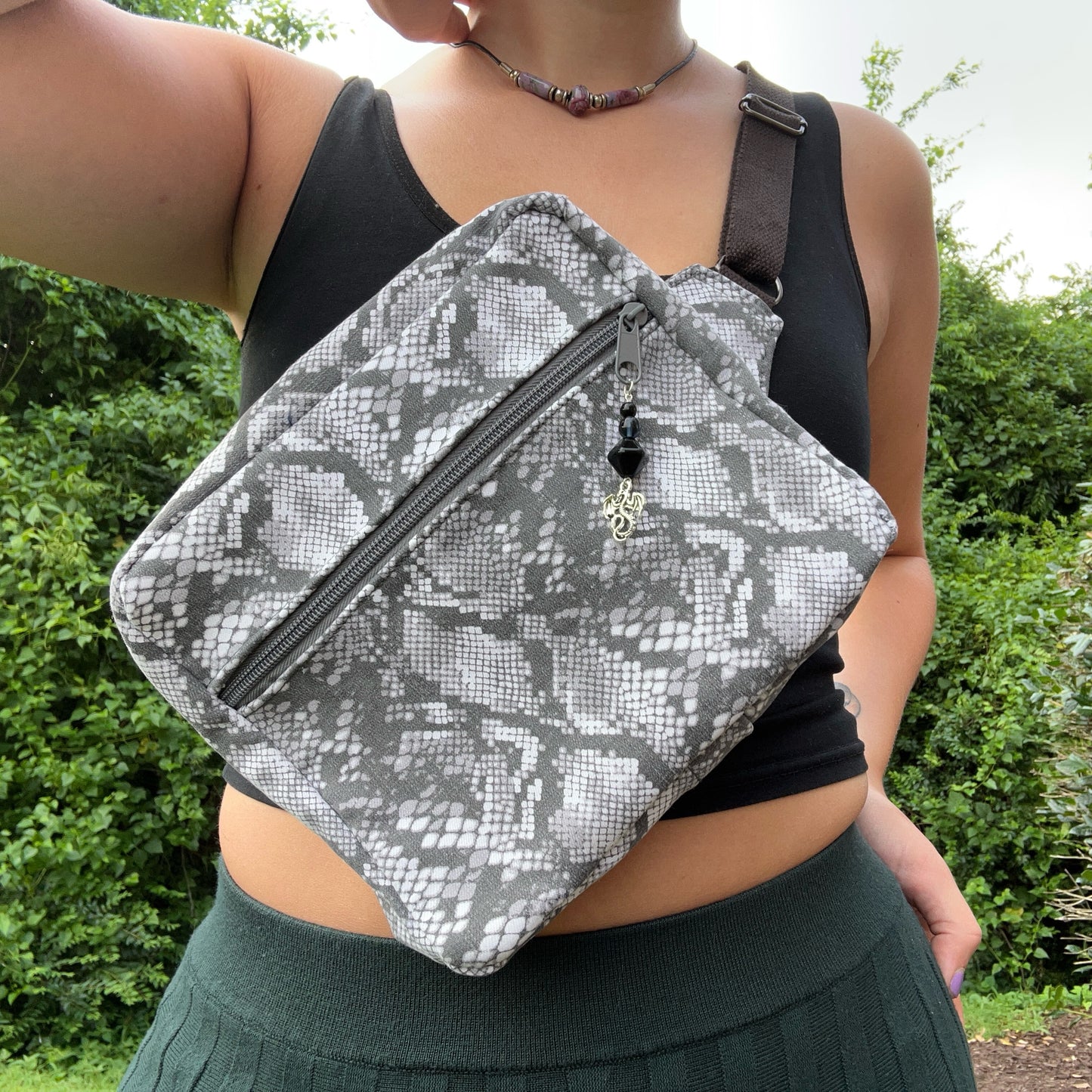 Snake Skin Pattern- Back Pocket Adjustable Bag