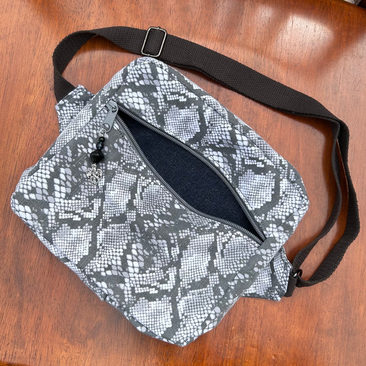 Snake Skin Pattern- Back Pocket Adjustable Bag