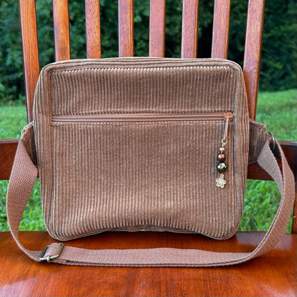 Brown Corduroy - Back Pocket Adjustable Bag